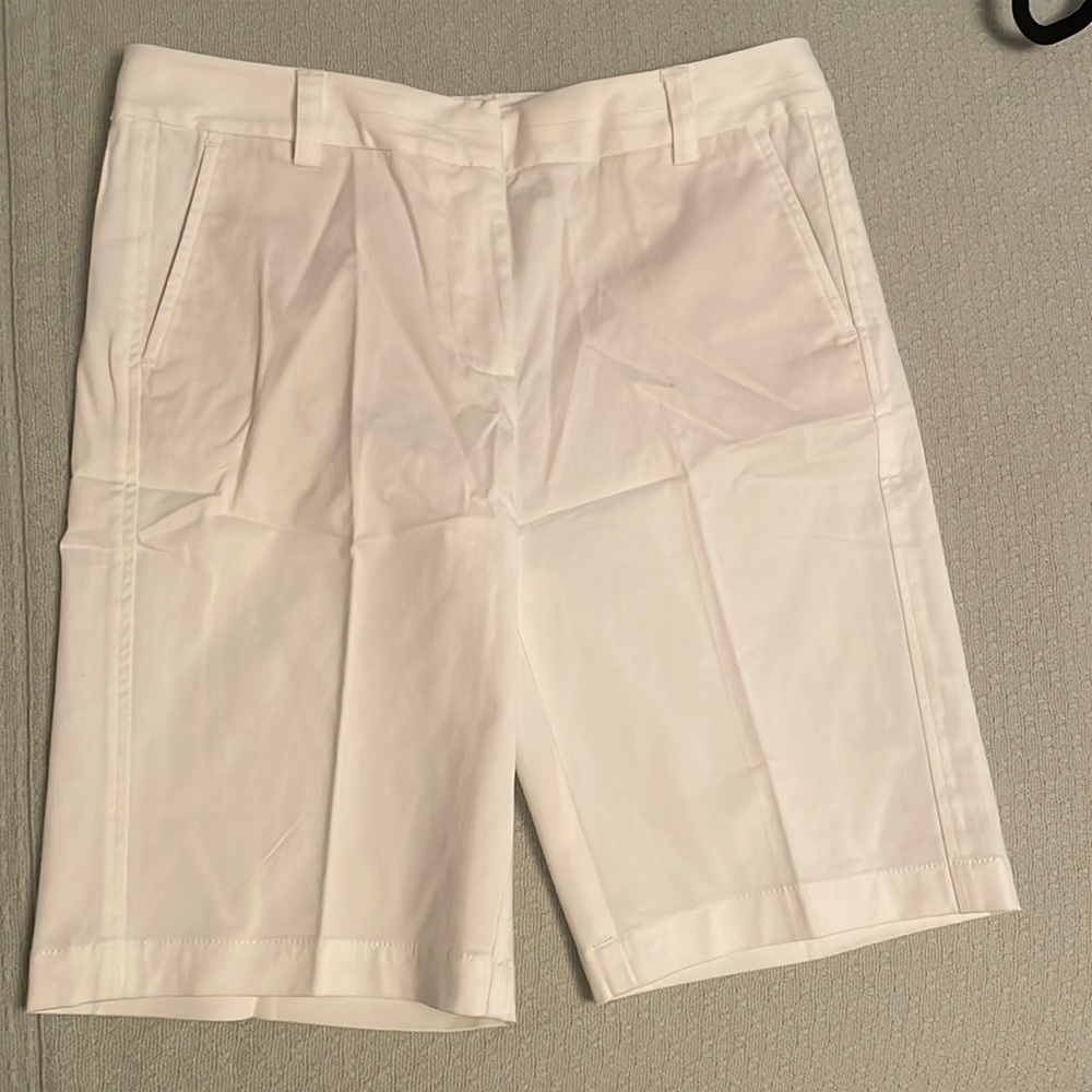 J JILL Bermuda Shorts BNWT 8 White